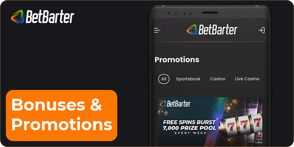BetBarter Bonuses and Promotions in the app
