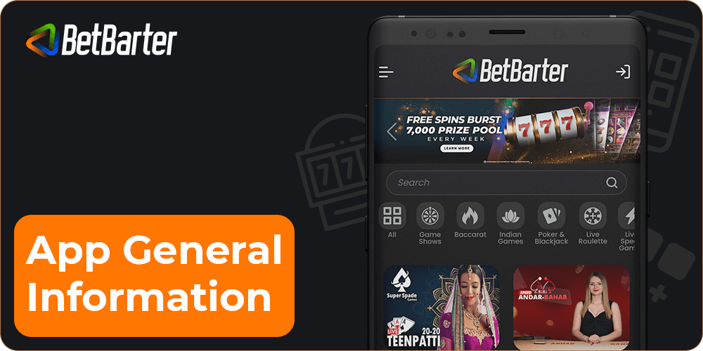 General information about betbarter app