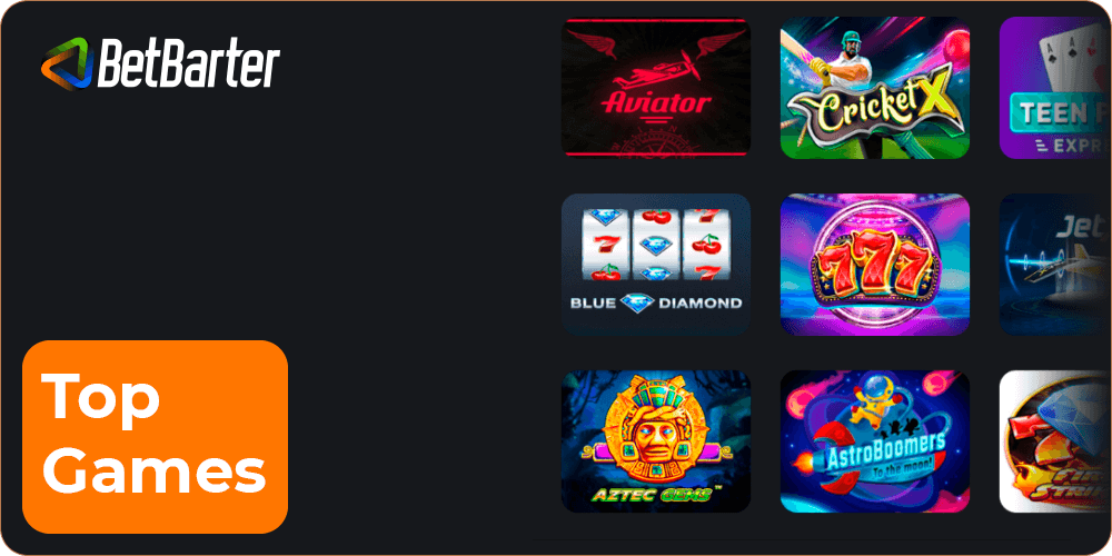 Betbarter Casino Top Games